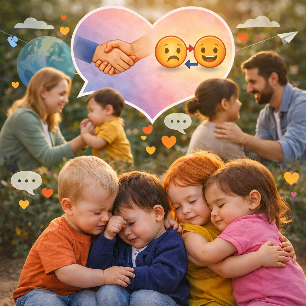 Çocuklarda Empati Gelişimi: 0–6 Yaş İçin Etkili Yöntemler